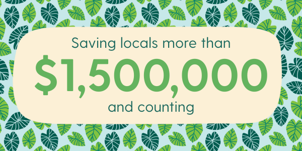 Buy Local Buy local savings graphic