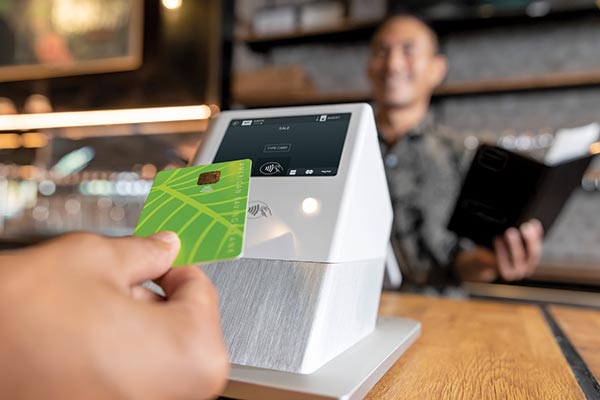 Clover machine with ASB debit card