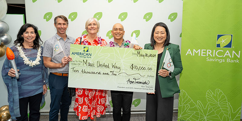 Aloha United Way: $10,000